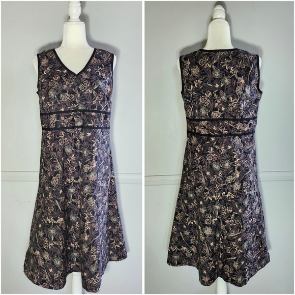 croft & barrow Dresses & Skirts - Vintage Croft & Barrow Tropical Hawaiian Vacation Purple Sleeveless A-Line Dress
